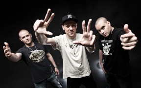Hilltop Hoods from left: Pressure, Suffa, DJ Debris.