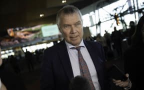 Labour's David Parker arrives at Wellington Airport on 16 October 2023 following the election.