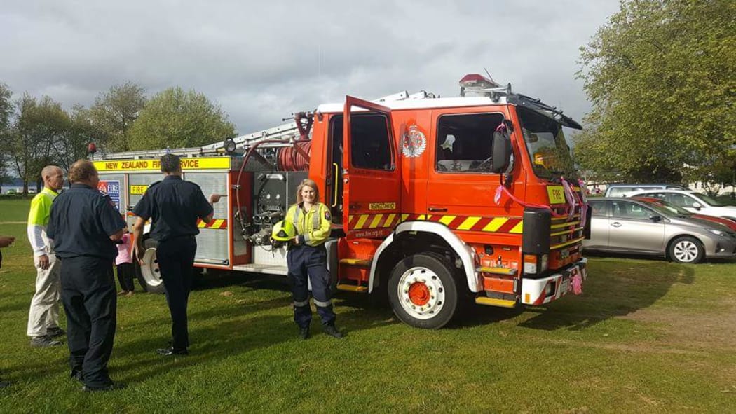 Nicole Parker, 19, is one of 5 women involved in the Ngongotaha Volunteer Fire Brigade.