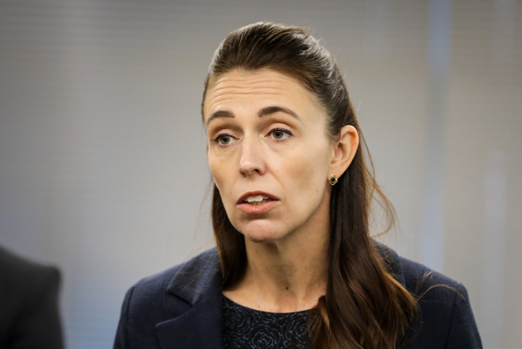 Prime Minister Jacinda Ardern at a media conference in Christchurch 24 February 2022.
