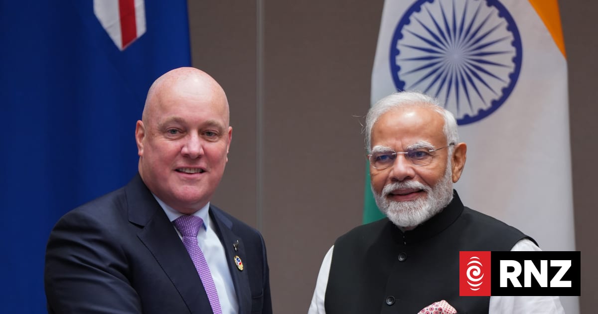 Luxon downplays Peters' absence during Narendra Modi visit