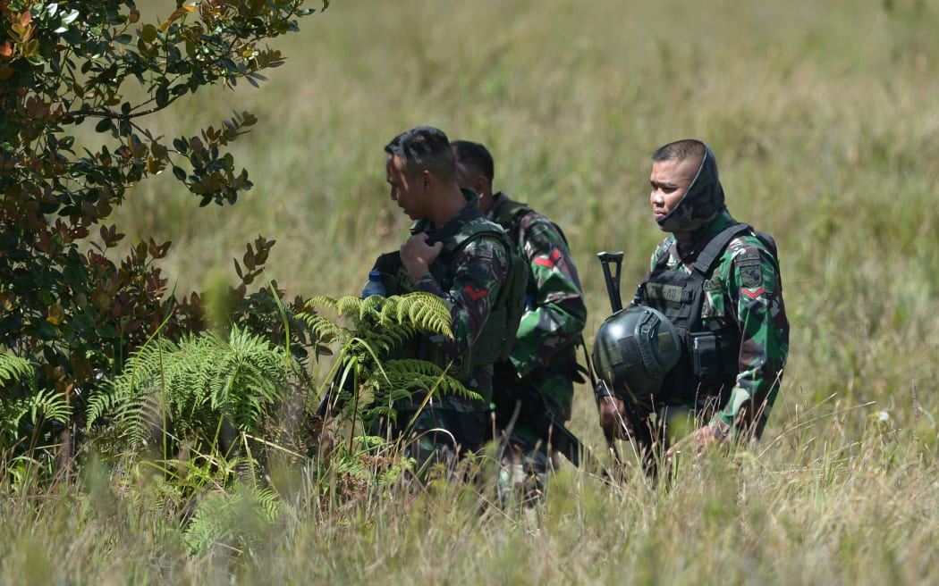 Members of the Indonesian Army in Papua.