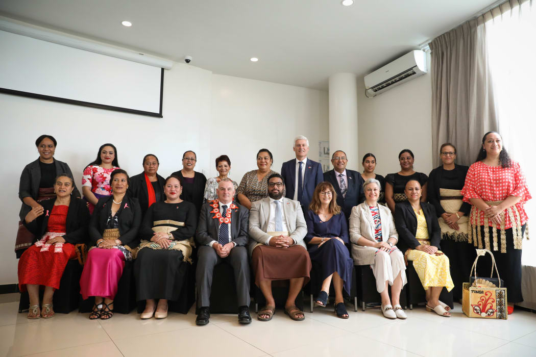 A polite group photo at the Tonga women leaders breakfast