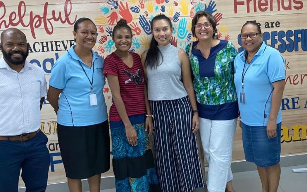 Some of the members of the Days for Girls Meris Malo workers based in Lae, Papua New Guinea.