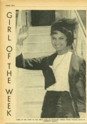 Salient's 'Girl of the Week' in 1963.