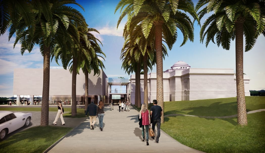 Artist’s impression of the proposed new wing of the Sarjeant Gallery, Whanganui.
