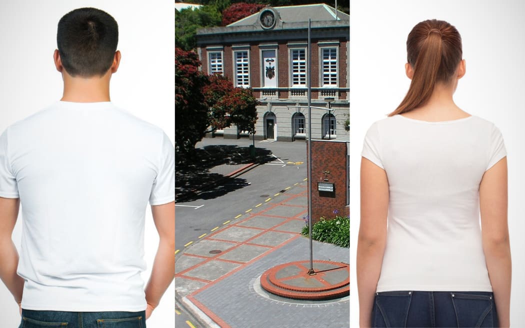 Teenage boy, Wellington College, teenage girl.