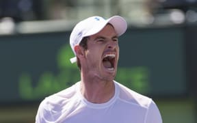 Andy Murray competes in Miami 2015