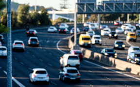 Traffic on Auckland motorway