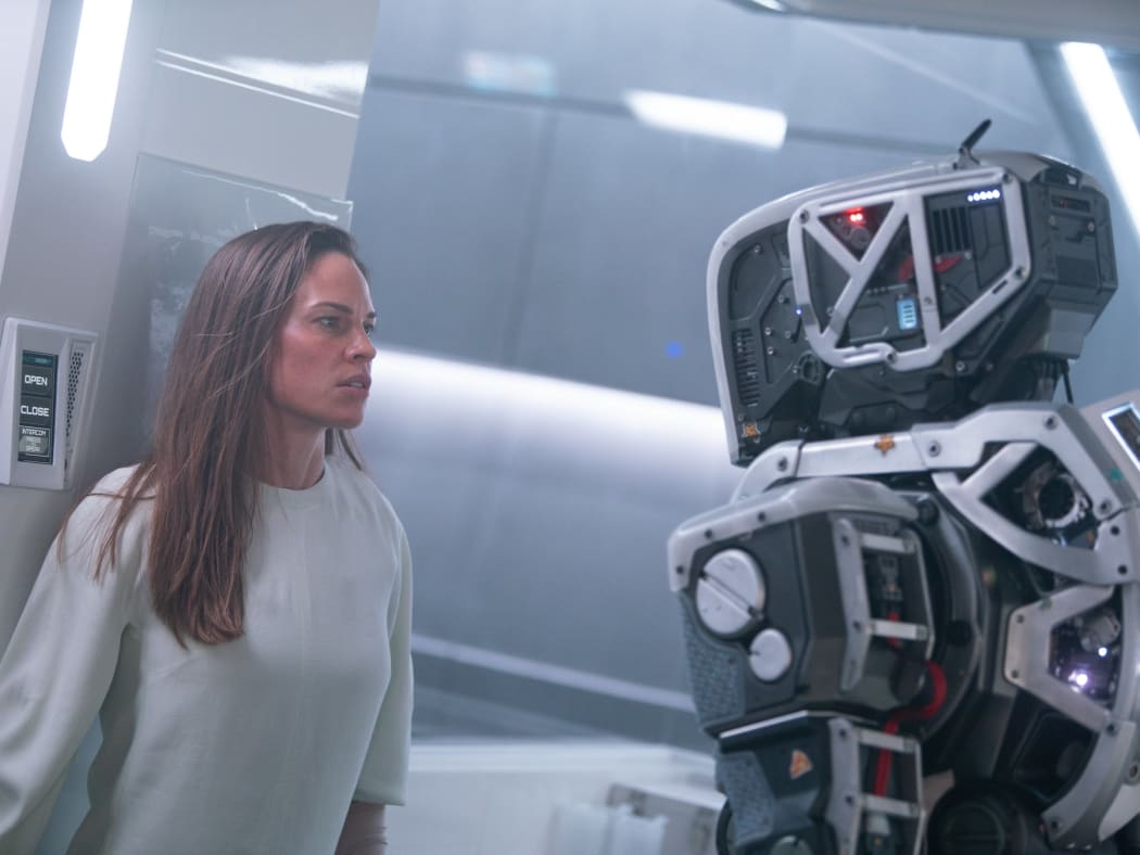 Hilary Swank as the survivor woman in Grant Sputore’s I Am Mother.