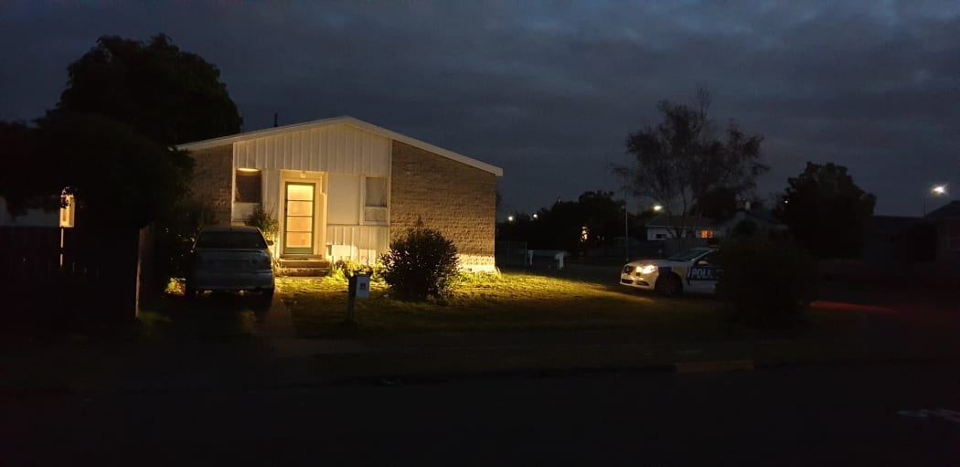The address where a 25-year-old man was involved in a stand-off with police for 12 hours.