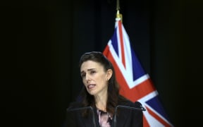 Prime Minister Jacinda Ardern speaks to media during a press conference at Parliament on April 09, 2020 in Wellington, New Zealand.