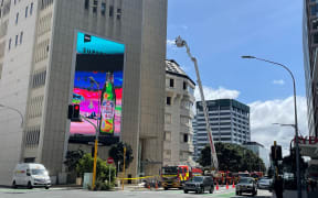Fire at central Wellington building