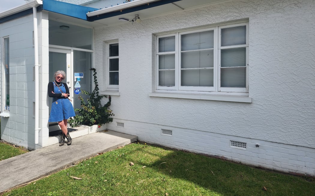 Julie Cotton in front of the Dargaville building she hopes to turn into a healthcare space