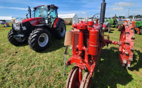 The old and the new. The Farmall tractor turns 100 this year