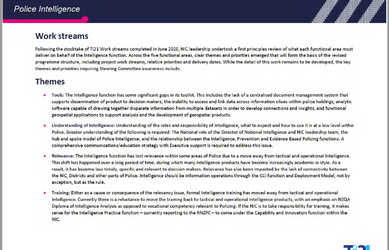 An excerpt from the July 2020 Transforming Intelligence report