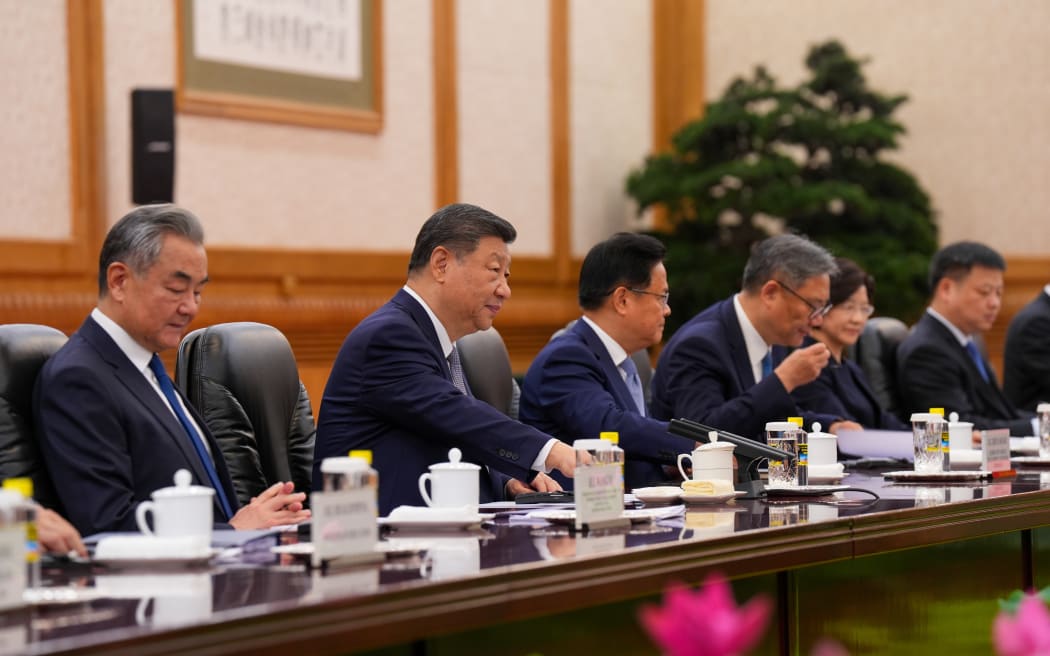 Chinese President Xi Jinping during talks with Prime Minister Christopher Luxon on 20 June, 2025 (NZT).
