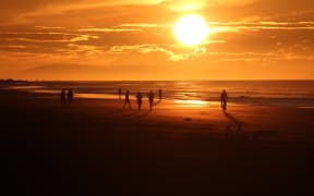 Waikanae Beach sunset