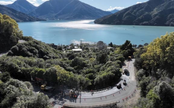 A site near Moenui Rd is one of two complex repairs recently completed on Queen Charlotte Drive.