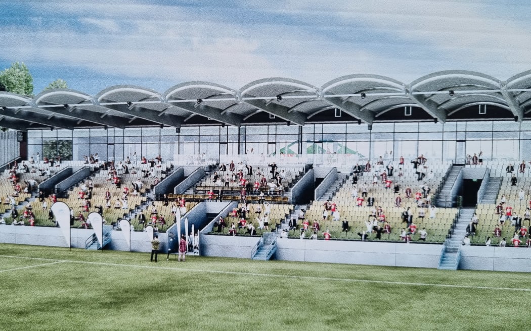 Plans released last year for the East Stand include a 1800 capacity tribune facing the main pitch