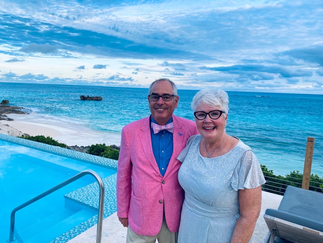 New Zealander Alan Duncan and wife Linda in Bermuda.