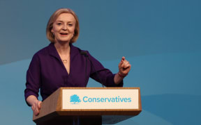 UK Prime Minister-elect Liz Truss delivers a speech at an event to announce the winner of the Conservative Party leadership contest in central London on 5 September 2022.