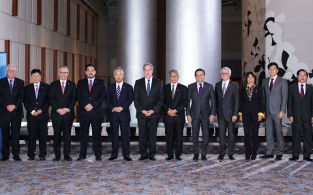 Ministers at the start of talks in Atlanta.