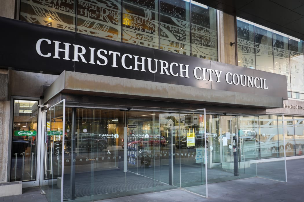 Exterior shots of Chch city council building