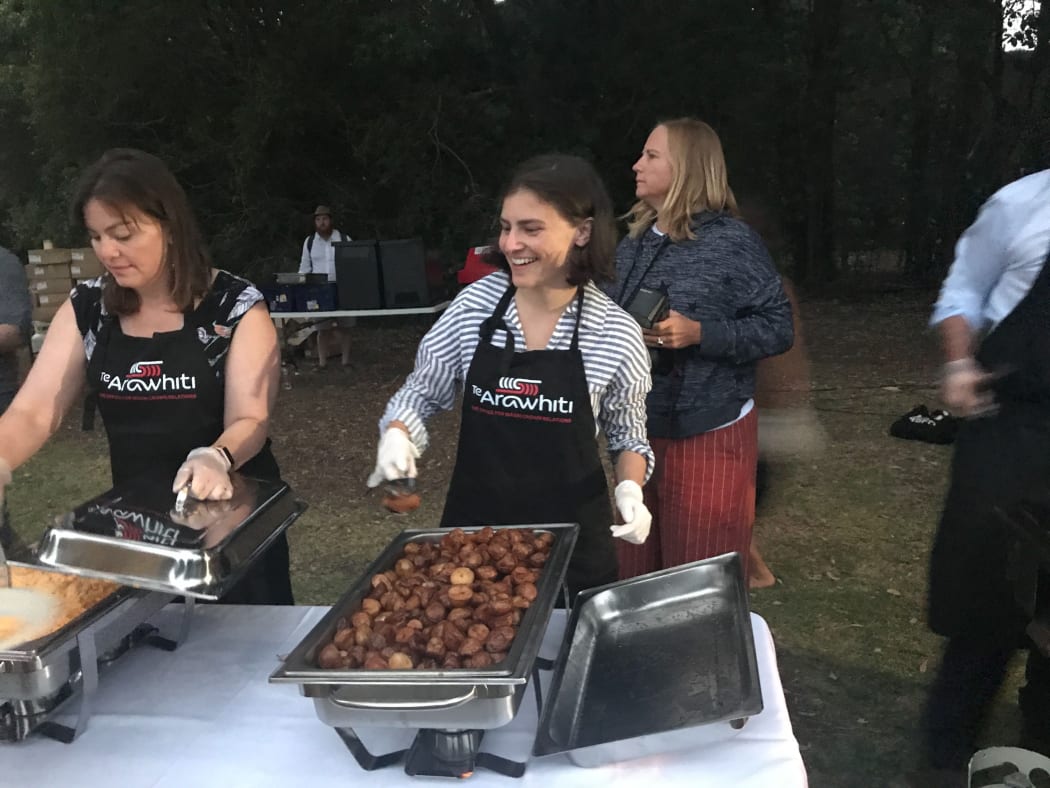 Green Party MPs Julie Anne Genter and Chloe Swarbrick serving up a storm.