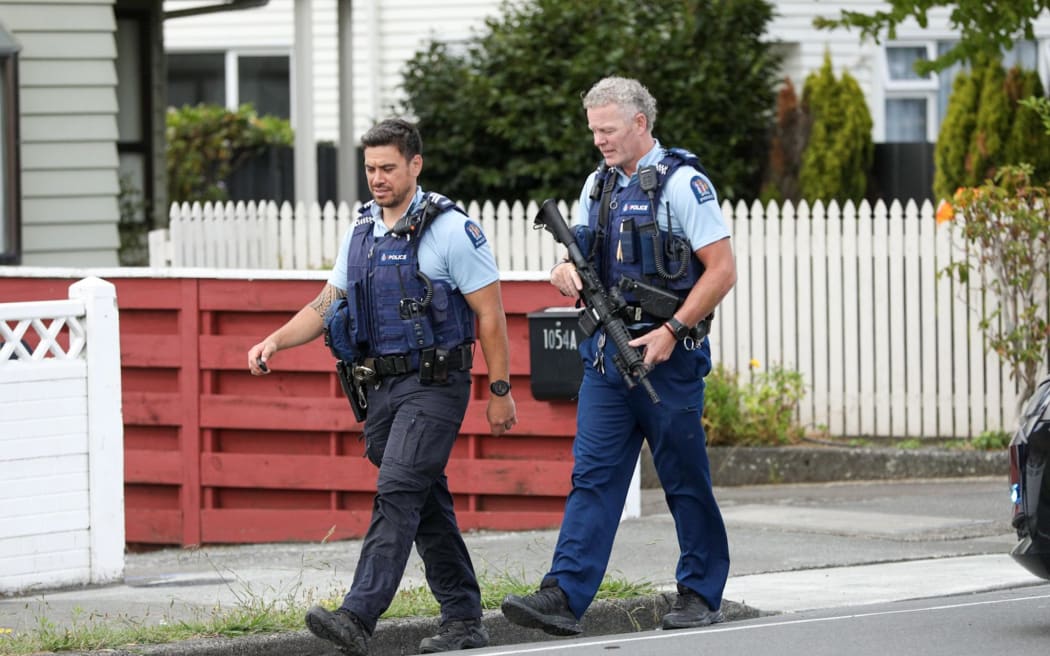 Police negotiators are speaking with an armed man at a Lower Hutt home.