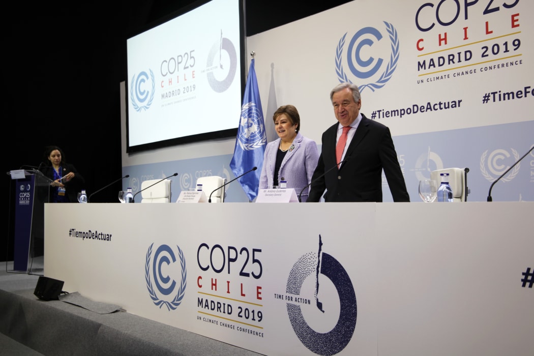 The UN Secretary General Antonio Guterres is warning world leaders that time is running out for effective climate action.