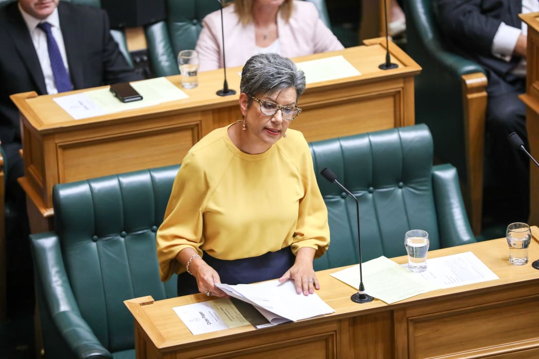 Deputy Leader of the National Party Paula Bennett asks a question to the Prime Minister
