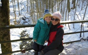 Victoria Scheule and her son, Carter