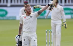 England all-rounder Ben Stokes celebrates an Ashes century against Australia.