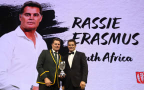 Rassie Erasmus (L) and Riche McCaw