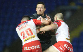 Sonny Bill Williams playing for the Toronto Wolfpack against St Helens.