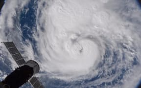 An image of Hurricane Harvey by Nasa astronaut Randy Bresnik.