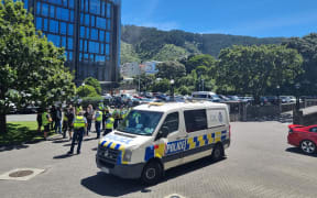 Police are moving to clear the roads outside and near Parliament as protesters continue to occupy the area for the eighth day.
