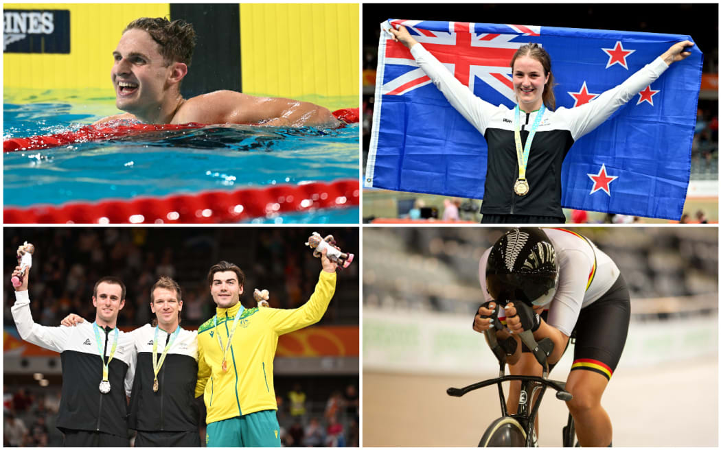 Medal winners on day 3 of the Commonwealth Games.