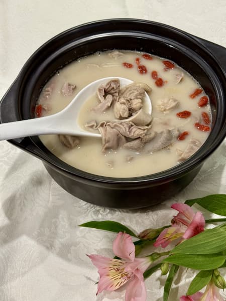 Pig stomach soup on the menu at Treasure Kitchen.