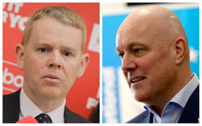Labour Party leader Chris Hipkins and National Party leader Christopher Luxon.