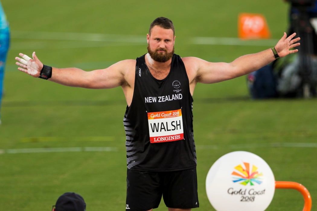 Tom Walsh breaks the Commonwealth Games Record with a new personal best and Oceania Record in the Shot Put Qualifying at the 2018 Commonwealth Games. Gold Coast, Australia.