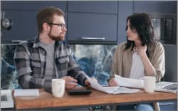 Couple fighting over money