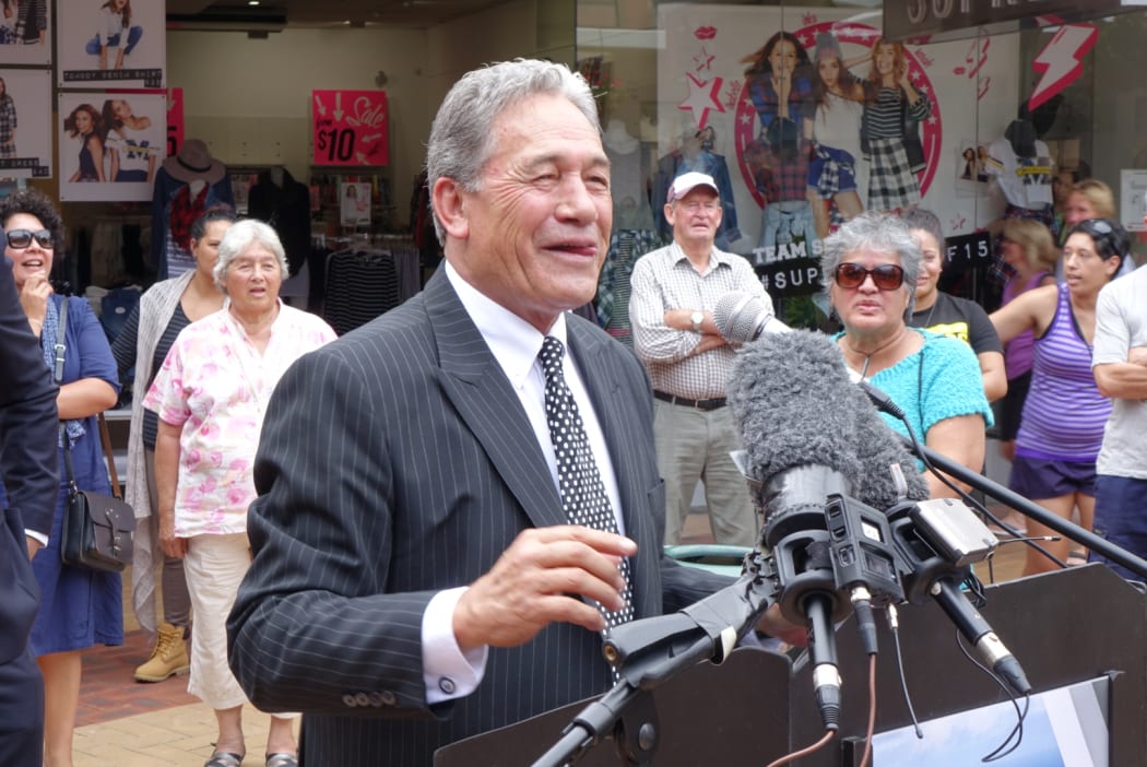 Winston Peters on the campaign trail in Northland