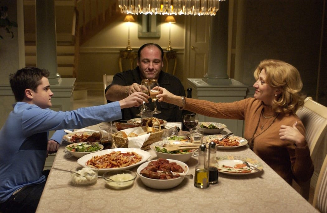 A still from the show, The Sopranos.