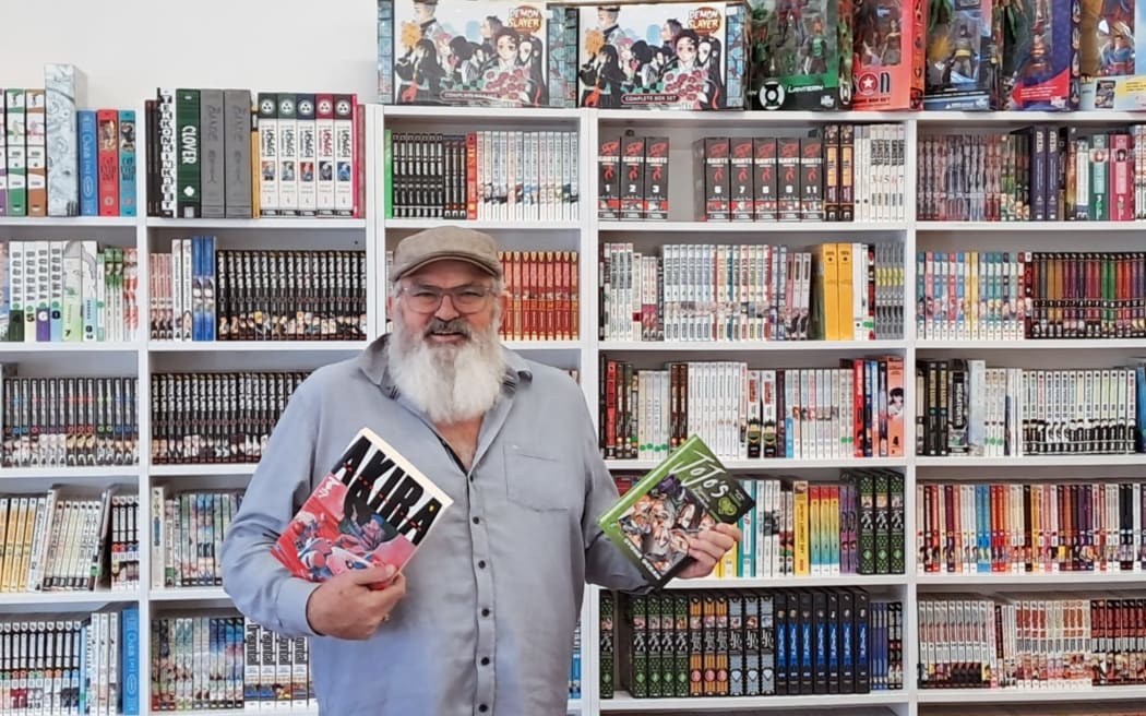 Stu Colson, owner of Heroes for Sale, a comic shop in Auckland.