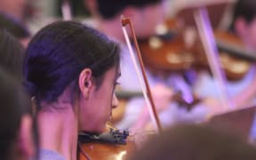 Young musician, New Zealand Secondary Students' Symphony Orchestra 2024