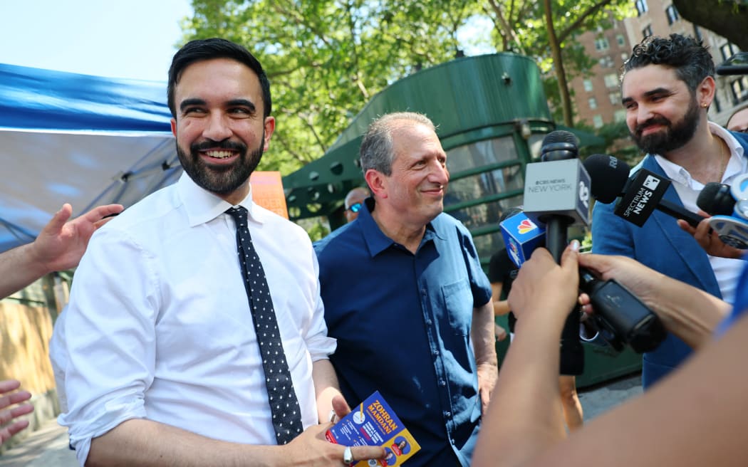 New York mayoral candidate, State Rep. Zohran Mamdani out on the campaign trail.