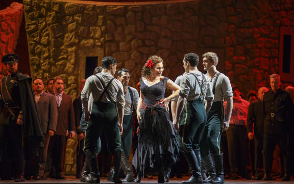 A scene from Carmen at Chicago Lyric Opera