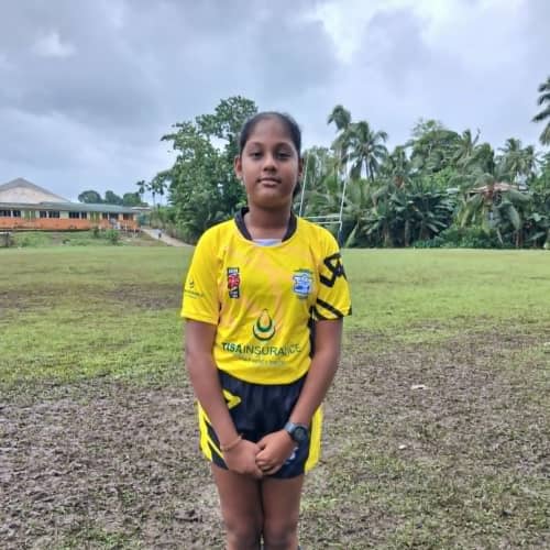 Vaibhavi Deo officiating at a Suva Rugby Union match.